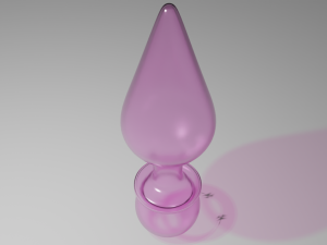 Glass Plug Sextoy Modelo 3D