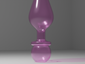 Glass Plug Sextoy Modelo 3D