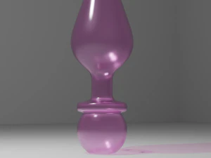 Glass Plug Sextoy 3D Model