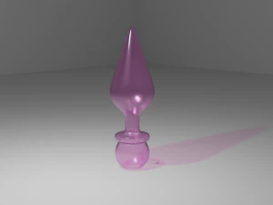 Glass Plug Sextoy 3D Model