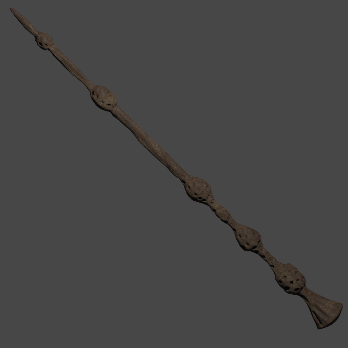 Dumbledore Elder wand Harry Potter 3D Model .c4d .max .obj .3ds .fbx .stl .blend 