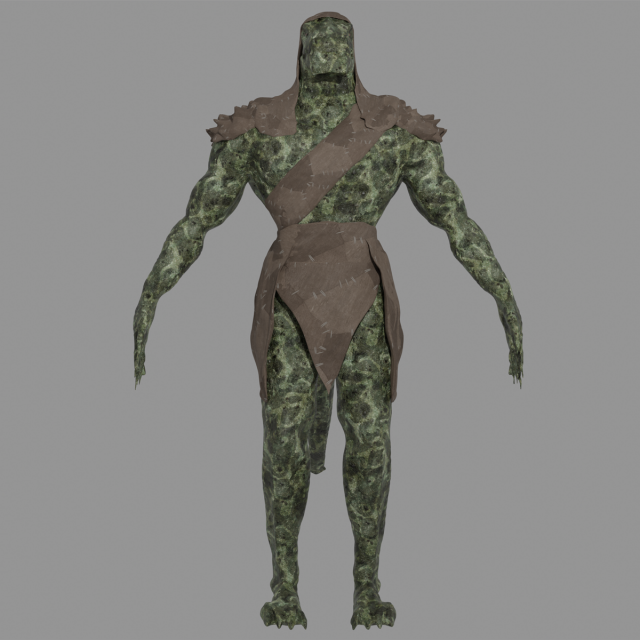 Male Lizardfolk Rigged Modelo 3D .c4d .max .obj .3ds .fbx .stl .blend 
