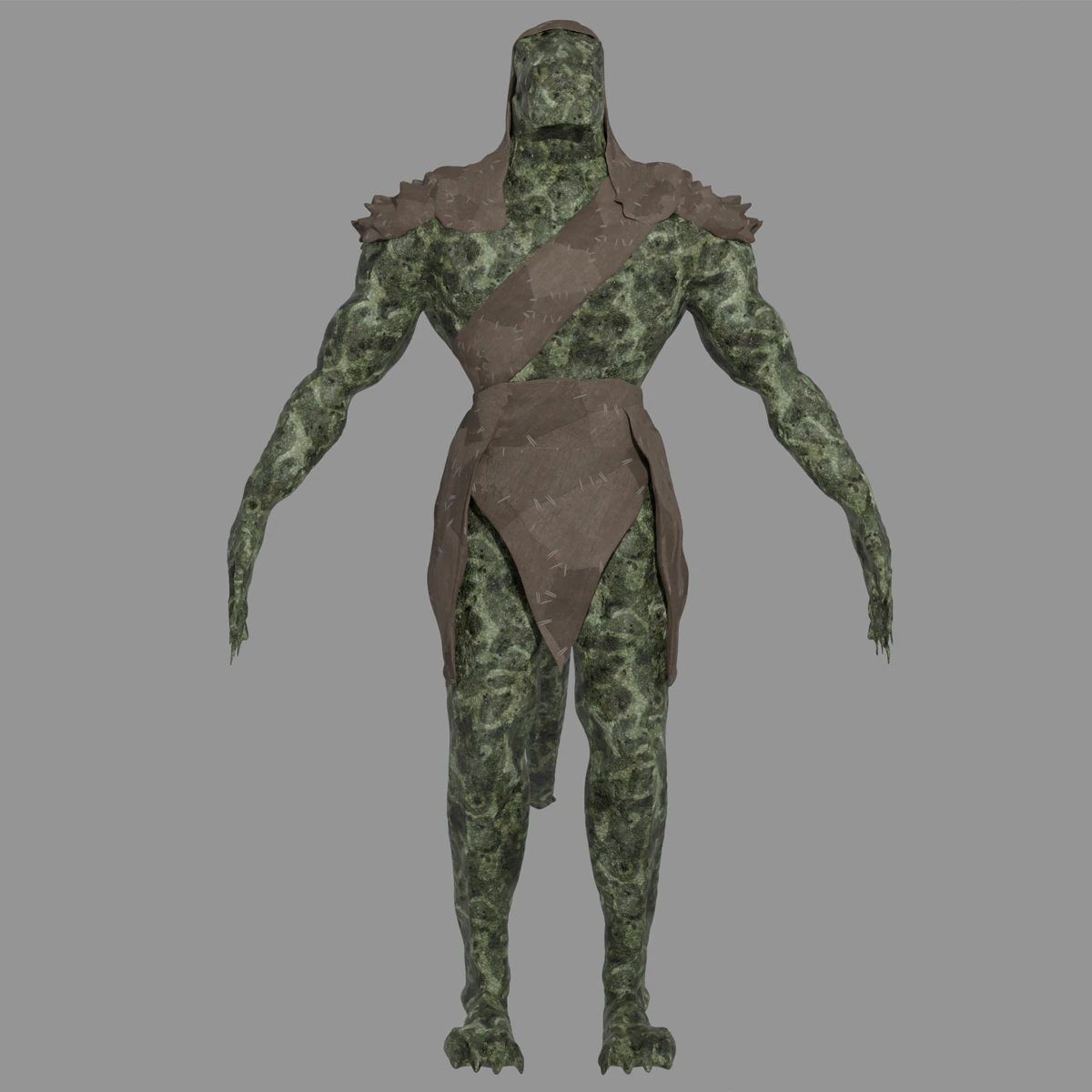 Male Lizardfolk Rigged 3D Model .c4d .max .obj .3ds .fbx .stl .blend