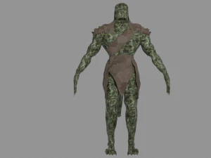 Male Lizardfolk Rigged 3D Model
