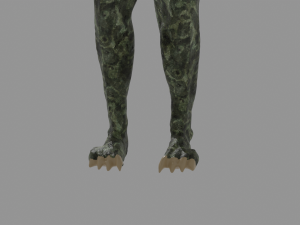 Male Lizardfolk Rigged Modelo 3D
