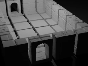 Modular Dungeon battle map 3D Print Model