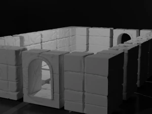Modular Dungeon battle map 3D Print Model