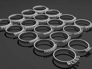 Printable DnD Condition Rings Modelo de Impressão 3D