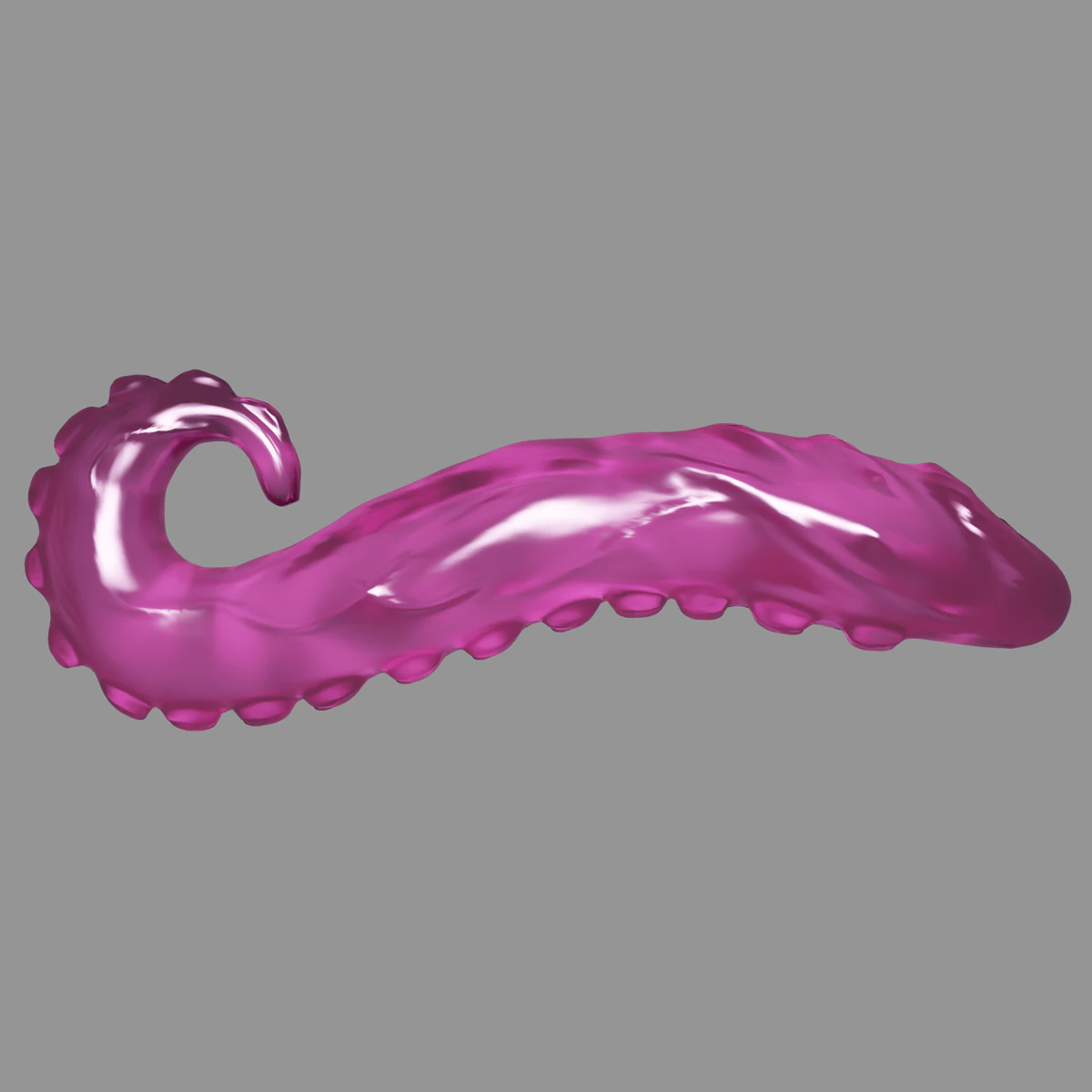 Glass Tentacle Sextoy 3D Model .c4d .max .obj .3ds .fbx .stl .blend 