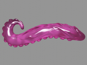 Glass Tentacle Sextoy 3D Model