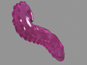 Glass Tentacle Sextoy 3D Model