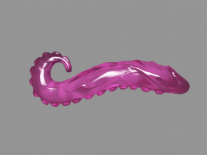 Glass Tentacle Sextoy 3D Model