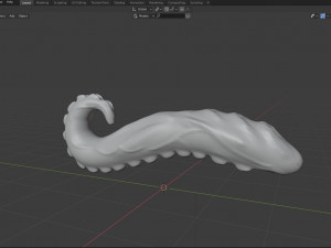 Glass Tentacle Sextoy 3D Model