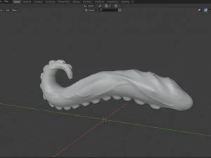 Glass Tentacle Sextoy 3D Model