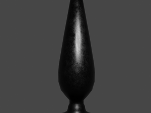 Black Sextoy Plug 3D Model