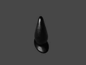 Black Sextoy Plug Modelo 3D