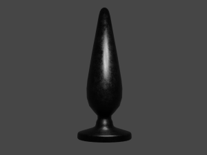 Black Sextoy Plug Modelo 3D
