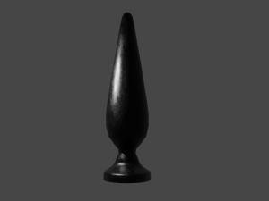 Black Sextoy Plug Modelo 3D