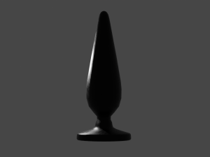 Black Sextoy Plug Modelo 3D