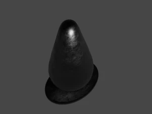 Black Sextoy Plug 3D Model