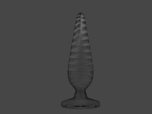 Black Sextoy Plug 3D Model