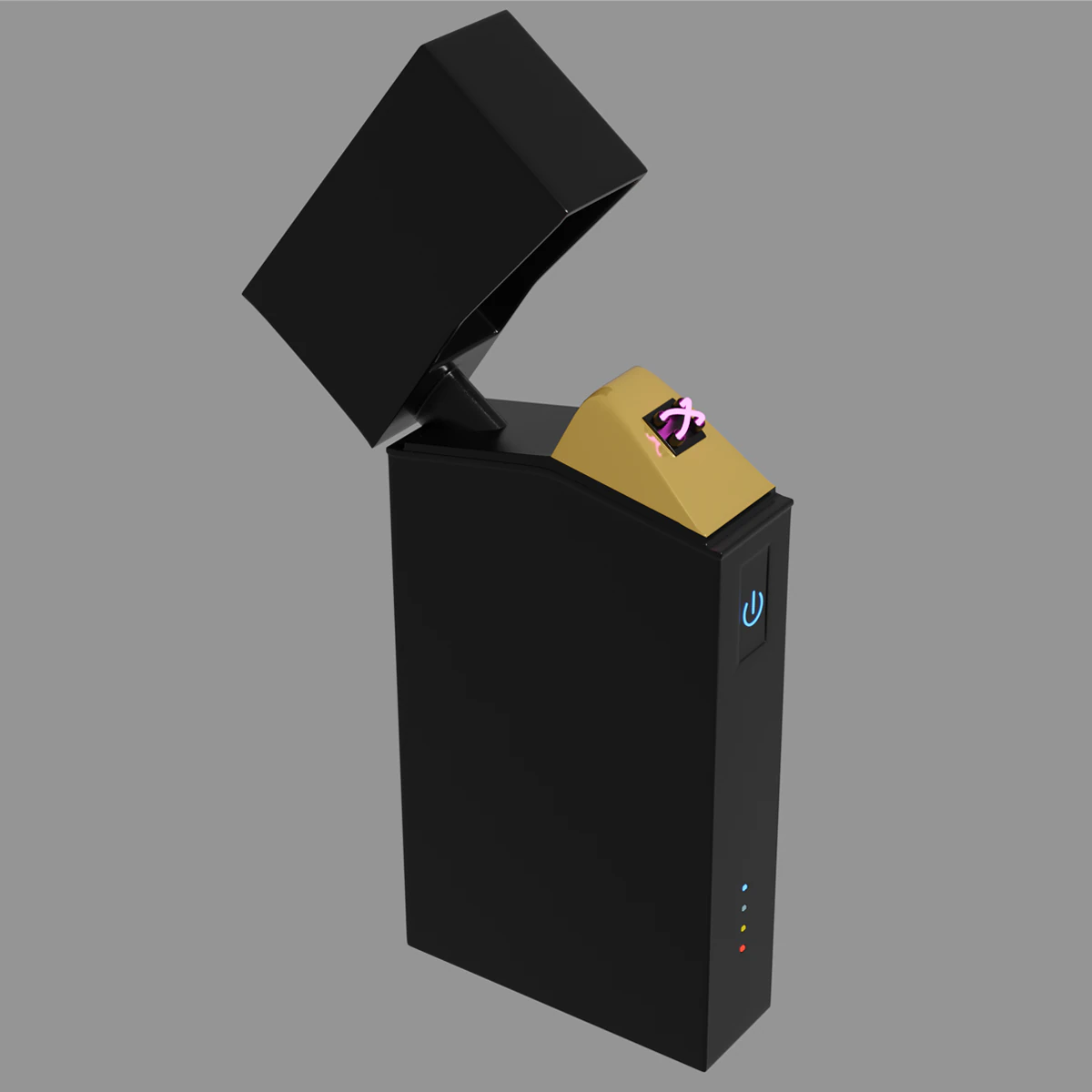 USB Lighter 3D Model .c4d .max .obj .3ds .fbx .stl .blend 