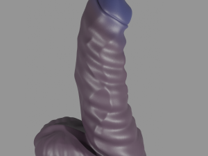 Fantasy Curly Monster Sextoy Penis Model 3D