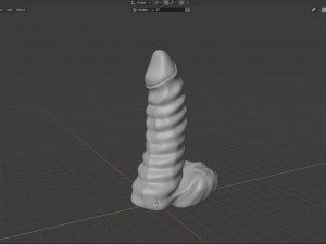 Fantasy Curly Monster Sextoy Penis Modelo 3D