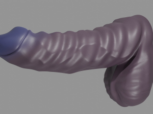 Fantasy Curly Monster Sextoy Penis Modelo 3D