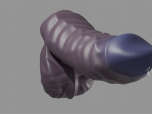 Fantasy Curly Monster Sextoy Penis Modelo 3D