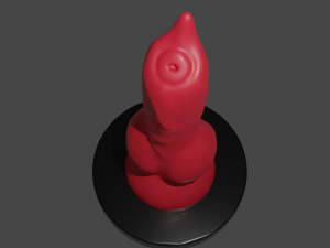 Dog Penis Furry Fantasy Lowpoly Modelo 3D