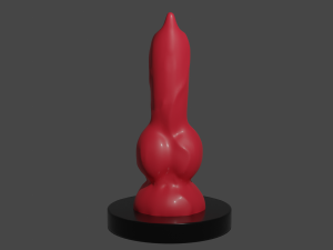 Dog Penis Furry Fantasy Lowpoly Modelo 3D