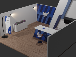 Exhibition Stand Model Model 3D