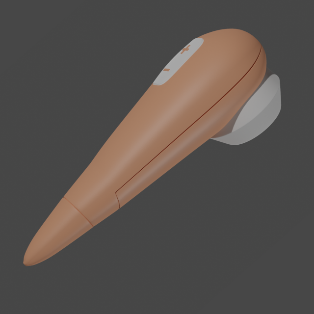 Clitoral Sucker Vibrator Sextoy 3D Model .c4d .max .obj .3ds .fbx .stl .blend