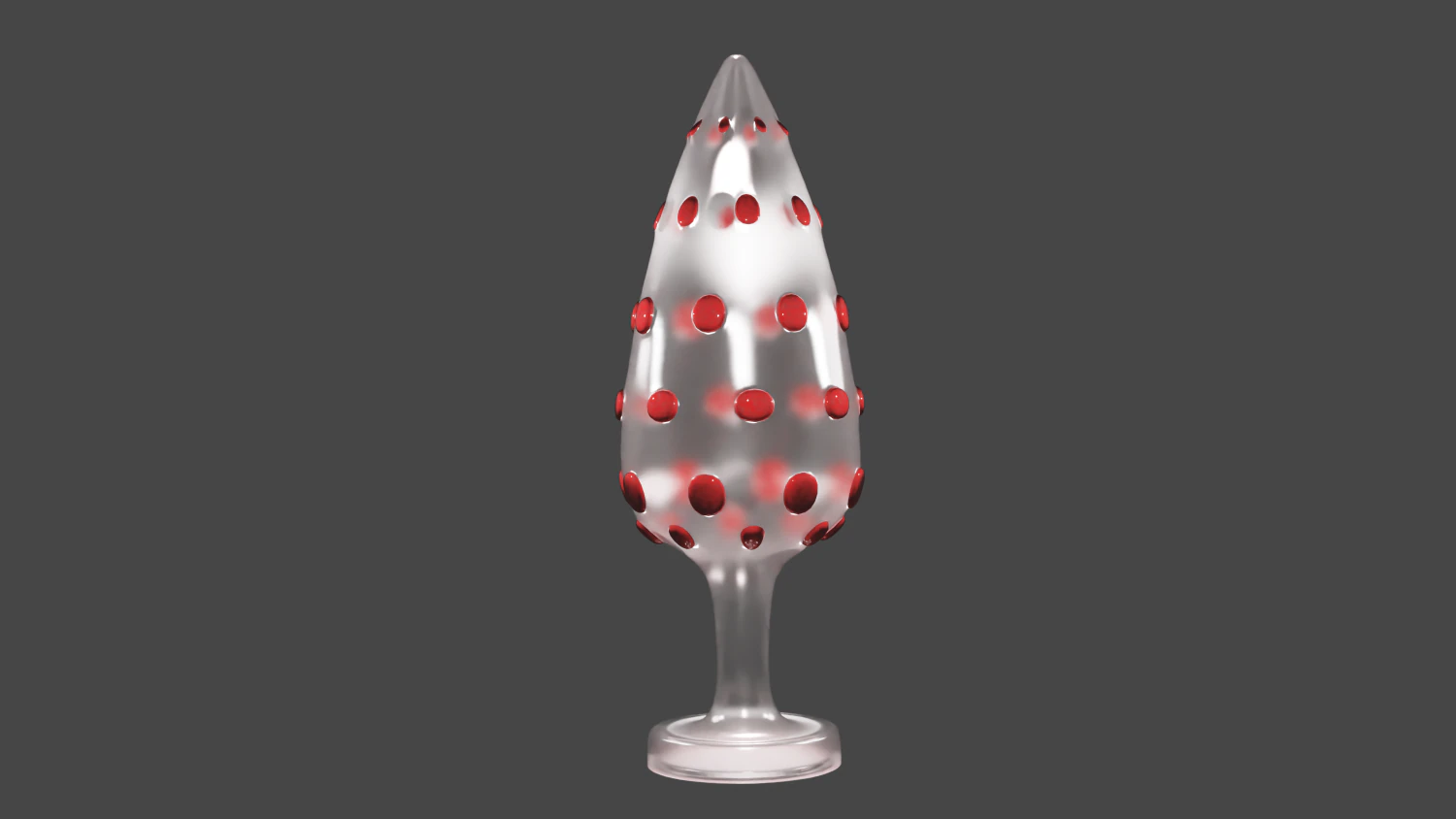 Glass Sextoy Plug 3D Model .c4d .max .obj .3ds .fbx .stl .blend