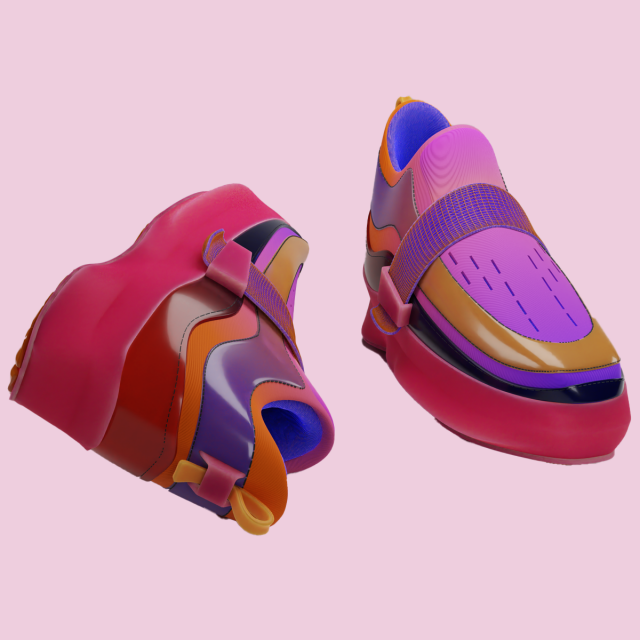 Realistic Modern Shoes Modelo 3D .c4d .max .obj .3ds .fbx .stl .blend 