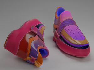 Realistic Modern Shoes Modelo 3D