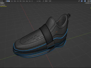 Realistic Modern Shoes 3D Model
