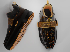 Realistic Modern Shoes 3D Model