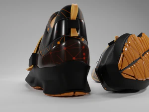 Realistic Modern Shoes 3D Model