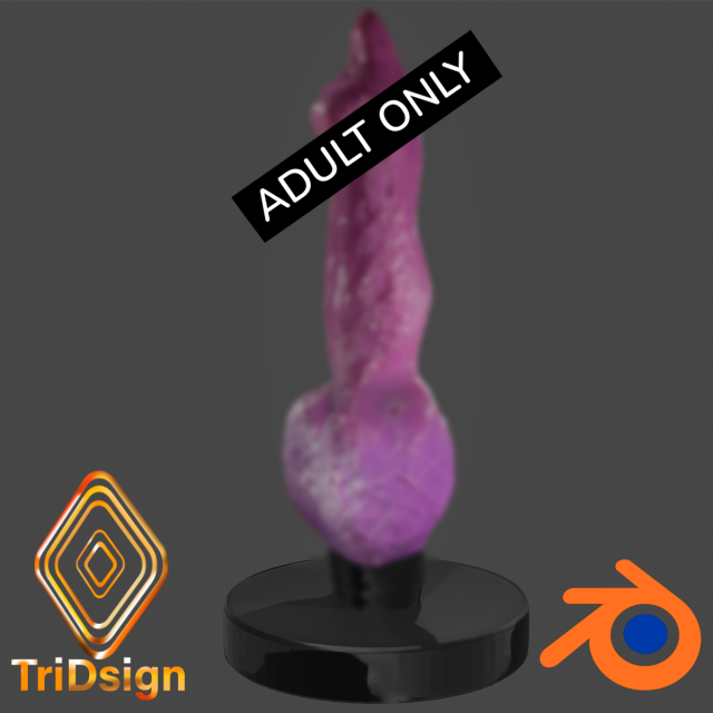Dog Penis Furry Fantasy Sextoy 3Dモデル .c4d .max .obj .3ds .fbx .stl .blend 