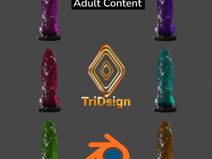 Translucent Penis Sextoy 3D Model