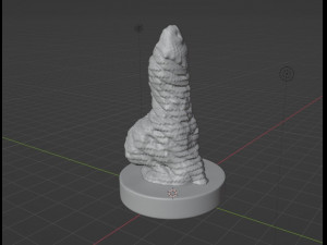 White Dragon Fantasy Sextoy Penis 3D-Modell