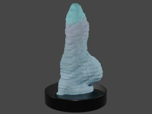 White Dragon Fantasy Sextoy Penis 3D Model