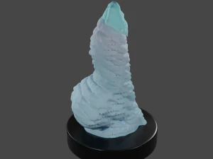 White Dragon Fantasy Sextoy Penis 3D Model