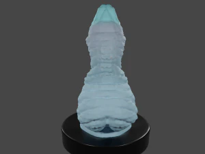 White Dragon Fantasy Sextoy Penis 3D Model