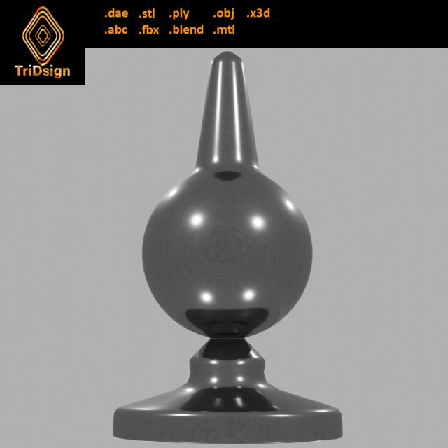 Lowpoly Spherical Sextoy Plug Modelo 3D .c4d .max .obj .3ds .fbx .stl .blend 