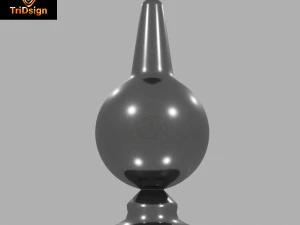 Plugue Sextoy Esf&eacute;rico Lowpoly Modelo 3D