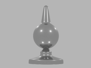 Lowpoly Spherical Sextoy Plug Modelo 3D