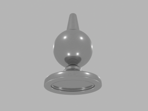 Lowpoly Spherical Sextoy Plug Modelo 3D